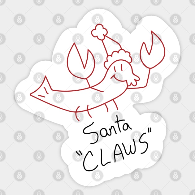 Santa "Claws" Sticker by InsomniackDesigns